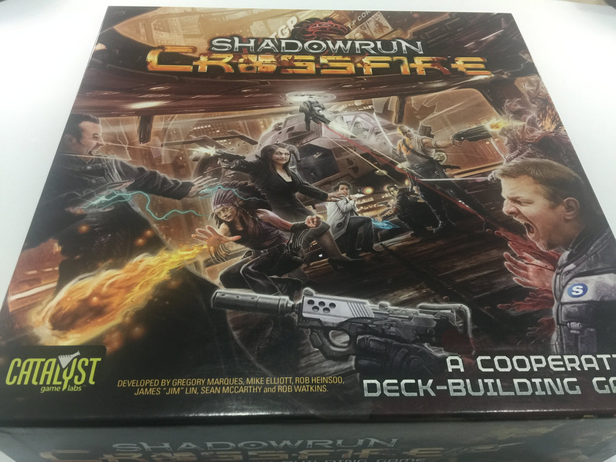 Shadowrun Crossfire Cooperative Deck Building Game- Complete Catalyst  Shadow Run