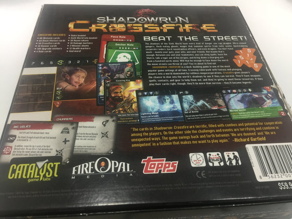 Shadowrun Crossfire Cooperative Deck Building Game- Complete Catalyst  Shadow Run